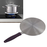 Induction Adapter Plate Stainless Steel Heat Diffuser with Purple Handle Kitchen Accessories for Iron Pot Ceramic Pot 19.5cm/7.68in