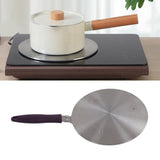 Induction Adapter Plate Stainless Steel Heat Diffuser with Purple Handle Kitchen Accessories for Iron Pot Ceramic Pot 23.5cm/9.25in
