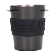 58mm Stainless Steel Coffee Dosing Cup Coffee Machine Handle Receiving Powder Cup with Silicone Ring Black In Australia - Darrahopens