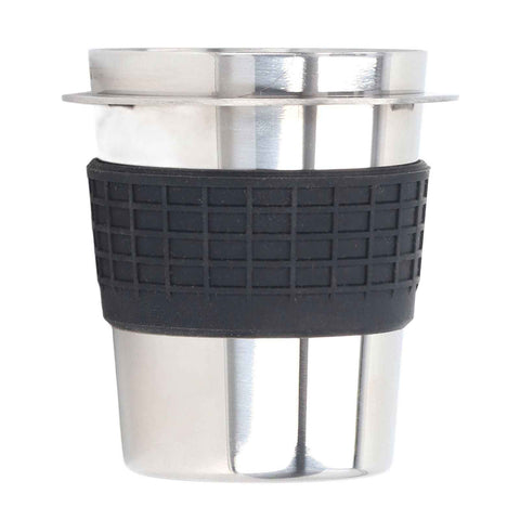 58mm Stainless Steel Coffee Dosing Cup Coffee Machine Handle Receiving Powder Cup with Silicone Ring Stainless Steel Color In Australia - Darrahopens