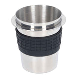 58mm Stainless Steel Coffee Dosing Cup Coffee Machine Handle Receiving Powder Cup with Silicone Ring Stainless Steel Color In Australia - Darrahopens