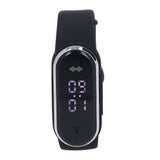 Anti Mosquito Bracelet Watch Silica Gel USB Rechargeable Ultrasonic Mosquito Repellent Bracelet for Outdoor Black