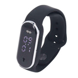 Anti Mosquito Bracelet Watch Silica Gel USB Rechargeable Ultrasonic Mosquito Repellent Bracelet for Outdoor Black In Australia - Darrahopens