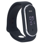 Anti Mosquito Bracelet Watch Silica Gel USB Rechargeable Ultrasonic Mosquito Repellent Bracelet for Outdoor Black In Australia - Darrahopens