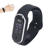 Anti Mosquito Bracelet Watch Silica Gel USB Rechargeable Ultrasonic Mosquito Repellent Bracelet for Outdoor Black