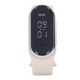 Anti Mosquito Bracelet Watch Silica Gel USB Rechargeable Ultrasonic Mosquito Repellent Bracelet for Outdoor White