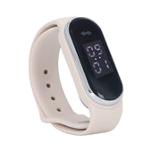 Anti Mosquito Bracelet Watch Silica Gel USB Rechargeable Ultrasonic Mosquito Repellent Bracelet for Outdoor White In Australia - Darrahopens
