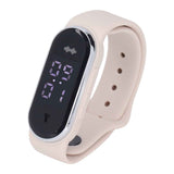 Anti Mosquito Bracelet Watch Silica Gel USB Rechargeable Ultrasonic Mosquito Repellent Bracelet for Outdoor White In Australia - Darrahopens