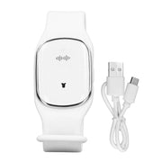 Mosquito Repellent Bracelet Outdoor Ultrasonic USB Charging Anti Mosquito Wristband for Kids Pregnant Woman White In Australia - Darrahopens