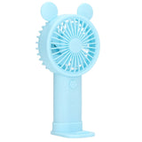 Mini Handheld Fan USB 1200mAh Battery Dual Drive Portable Handheld Fan Electric Small Fan Blue