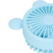 Mini Handheld Fan USB 1200mAh Battery Dual Drive Portable Handheld Fan Electric Small Fan Blue
