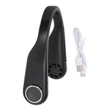 Hanging Neck Fan 3 Modes USB Charging 3600mAh Battery Adjustable Angle Mute Design Face Fan for Home Office Travel Black In Australia - Darrahopens