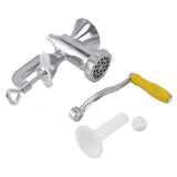 Meat Grinder Small Aluminum Alloy Composite Wood Incisive Blade Silver Manual Meat Stuffer Sausage Maker for Beef Pork In Australia - Darrahopens