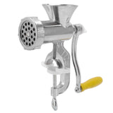 Meat Grinder Small Aluminum Alloy Composite Wood Incisive Blade Silver Manual Meat Stuffer Sausage Maker for Beef Pork In Australia - Darrahopens