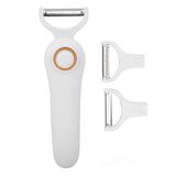 Electric Peeler Handheld USB Rechargeable Fruit Vegetables Peeler with 3 Cutter Heads for Home In Australia - Darrahopens