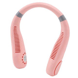 Bladeless Neck Fan Breathing Light 2400mah Rechargeable Hands Free Mini Neck Fan for Outdoor Travel Pink In Australia - Darrahopens