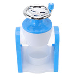 Hand Crank Shaved Ice Machine Stainless Steel Blades Safe Portable Ice Crusher for Home Restaurants Cafes Food Stalls Blue In Australia - Darrahopens