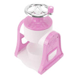Hand Crank Shaved Ice Machine Stainless Steel Blades Safe Portable Ice Crusher for Home Restaurants Cafes Food Stalls Pink In Australia - Darrahopens