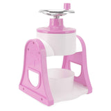 Hand Crank Shaved Ice Machine Stainless Steel Blades Safe Portable Ice Crusher for Home Restaurants Cafes Food Stalls Pink In Australia - Darrahopens