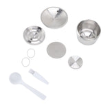 Stainless Steel Coffee Capsule Kit Reusable Filter Gasket Brush Spoon Powder Pressing Plate for EDG DG325 In Australia - Darrahopens