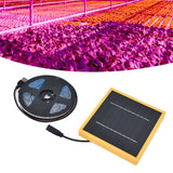 Solar Plant Grow Light Strip Solar Power Full Spectrum 5W LED High Luminous Flux Solar LED Grow Light Strips for Plant 0.5 Meter / 19.7in