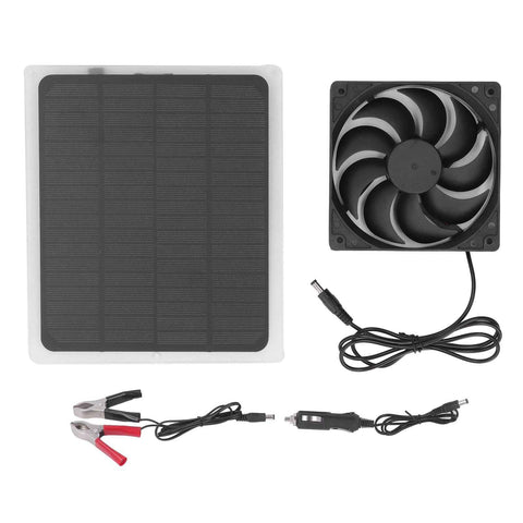 Solar Exhaust Fan Energy Saving Portable 5W 5V Solar Exhaust Fan for Camping RV Chicken Coop Dog House Tree House In Australia - Darrahopens