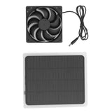 Solar Exhaust Fan Energy Saving Portable 5W 5V Solar Exhaust Fan for Camping RV Chicken Coop Dog House Tree House
