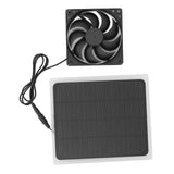 Solar Exhaust Fan Energy Saving Portable 5W 5V Solar Exhaust Fan for Camping RV Chicken Coop Dog House Tree House