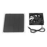 Solar Exhaust Fan Energy Saving Portable 5W 5V Solar Exhaust Fan for Camping RV Chicken Coop Dog House Tree House