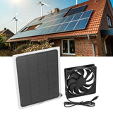 Solar Exhaust Fan Energy Saving Portable 5W 5V Solar Exhaust Fan for Camping RV Chicken Coop Dog House Tree House
