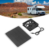 Solar Exhaust Fan Energy Saving Portable 5W 5V Solar Exhaust Fan for Camping RV Chicken Coop Dog House Tree House