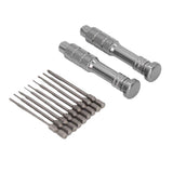 Steel Slotted Screwdriver Set with 9 Bits 2 Handles Hand Tool for Camera Lens Computer Electrical Maintenance In Australia - Darrahopens