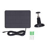 Solar Panel 4W 5V Outdoor Waterproof Weather Resistant Regulable Brackets Low Power Consumption Photovoltaic Panel