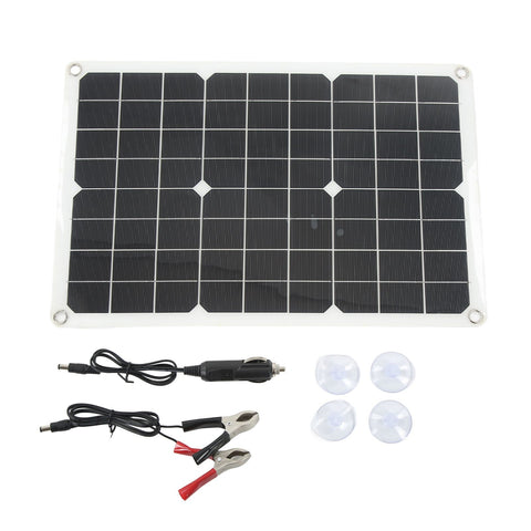 Solar Panel Kit Monocrystalline High Conversion Rate Dual USB Interface Output DIY Solar Panel for Hiking Camping 20W 5V In Australia - Darrahopens