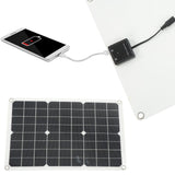 Solar Panel Kit Monocrystalline High Conversion Rate Dual USB Interface Output DIY Solar Panel for Hiking Camping 20W 5V In Australia - Darrahopens