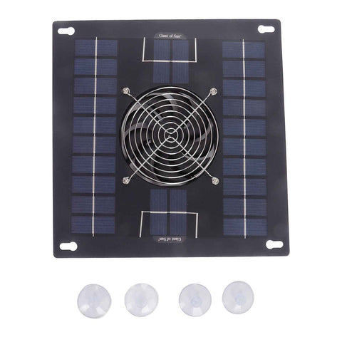 Solar Powered Exhaust Fan Monocrystalline Solar Panel Fan Kit for Chicken Coop Greenhouse Hut In Australia - Darrahopens