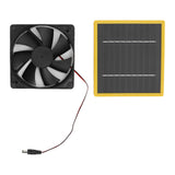 5W 12V Solar Powered Fan with Bracket Portable DIY Cooling Ventilation Fan with Solar Panel for Chicken Coop Greenhouse