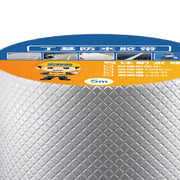 Butyl Waterproof Sealing Tape Aluminum Foil Leak Proof Butyl Sealing Strip Sealant Tape Multi Use for Repairing 5cmx5m/1.97x196.85in