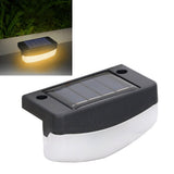 Solar Stair Light LED with PC Shell Stairs Steps Lamps Outdoor Step Lamp For Garden Park Fence Warm White Light