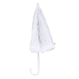 White Lace Parasol Umbrella J Handle Elegant Appearance Bridal Lace Umbrella for Wedding Party Decorations Prom In Australia - Darrahopens