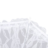 White Lace Parasol Umbrella J Handle Elegant Appearance Bridal Lace Umbrella for Wedding Party Decorations Prom
