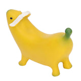 Banana Dog Sculpture Resin Funny Lovely Lightweight Banana Dog Art Decoration for Home Desktop S 8x6cm/3.1x2.4in In Australia - Darrahopens