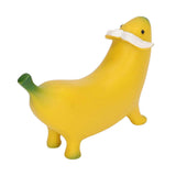 Banana Dog Sculpture Resin Funny Lovely Lightweight Banana Dog Art Decoration for Home Desktop S 8x6cm/3.1x2.4in In Australia - Darrahopens