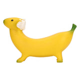 Banana Dog Sculpture Resin Funny Lovely Lightweight Banana Dog Art Decoration for Home Desktop M 13x8cm/5.1x3.1in In Australia - Darrahopens