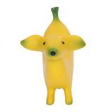 Banana Dog Sculpture Resin Funny Lovely Lightweight Banana Dog Art Decoration for Home Desktop M 13x8cm/5.1x3.1in In Australia - Darrahopens