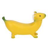 Banana Dog Sculpture Resin Funny Lovely Lightweight Banana Dog Art Decoration for Home Desktop M 13x8cm/5.1x3.1in In Australia - Darrahopens