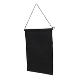 Brooch Storage Hanging Flag Multi Purpose Stylish Classic Pin Collection Organizers Banners for Home Office Dorm Black M 45.5x27.3cm 30cm(wooden Stick)