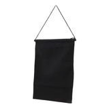 Brooch Storage Hanging Flag Multi Purpose Stylish Classic Pin Collection Organizers Banners for Home Office Dorm Black M 45.5x27.3cm 30cm(wooden Stick)