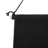 Brooch Storage Hanging Flag Multi Purpose Stylish Classic Pin Collection Organizers Banners for Home Office Dorm Black M 45.5x27.3cm 30cm(wooden Stick)
