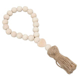 Farmhouse Beads Natural Hand Made DIY Multipurpose Wood Beads Garland with Tassels for Farmhouse Boho Country Decor In Australia - Darrahopens